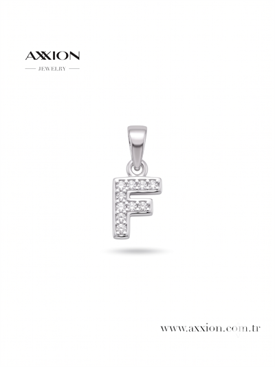 AXXION Harf Kolye Ucu SILVER
