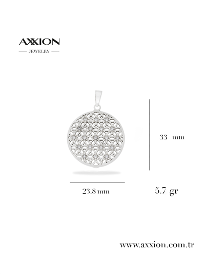 AXXION 14K Kolye Ucu SILVER