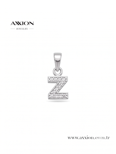 AXXION Harf Kolye Ucu SILVER