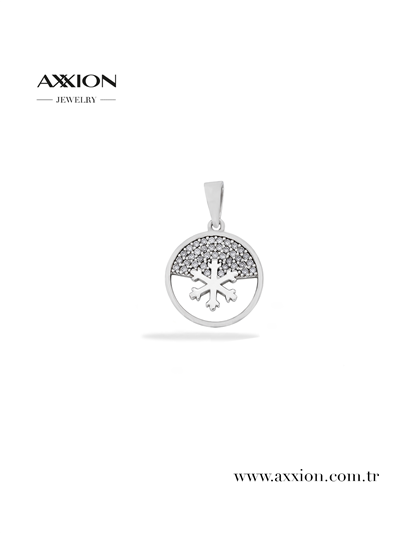 AXXION 14K Kolye Ucu SILVER 12 Adet