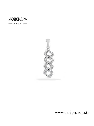 AXXION 14K Kolye Ucu SILVER 12 Adet