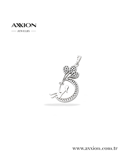 AXXION 14K Kolye Ucu SILVER