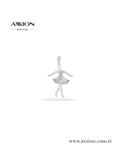 AXXION 14K Kolye Ucu SILVER 12 Adet