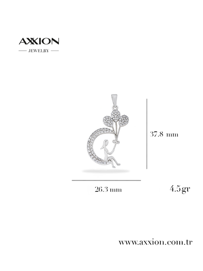 AXXION 14K Kolye Ucu SILVER