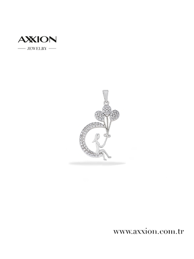 AXXION 14K Kolye Ucu SILVER 12 Adet