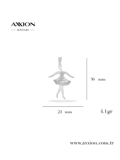 AXXION 14K Kolye Ucu SILVER