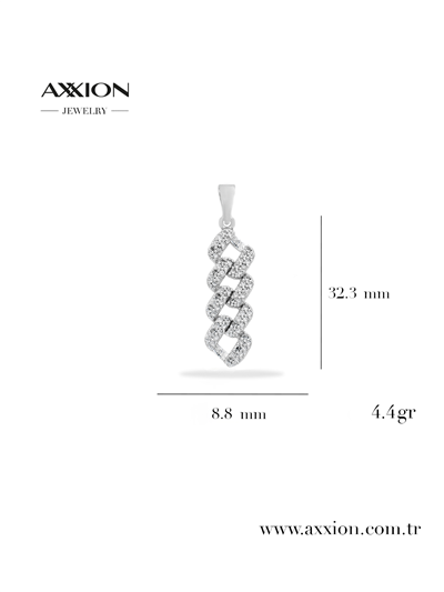 AXXION 14K Kolye Ucu SILVER