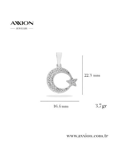 AXXION 14K Kolye Ucu SILVER