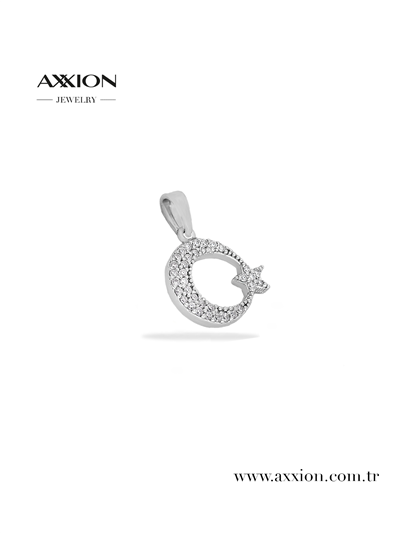 AXXION 14K Kolye Ucu SILVER