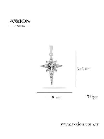 AXXION 14K Kolye Ucu SILVER