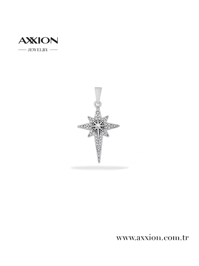 AXXION 14K Kolye Ucu SILVER 12 Adet