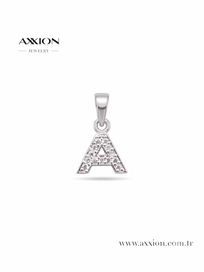 AXXION Harf Kolye Ucu SILVER