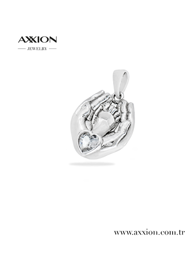 AXXION 14K Kolye Ucu SILVER