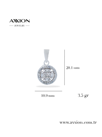 AXXION 14K Kolye Ucu SILVER
