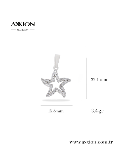 AXXION 14K Kolye Ucu SILVER
