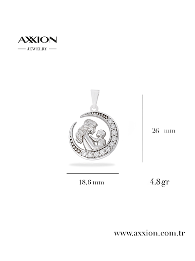 AXXION 14K Kolye Ucu SILVER