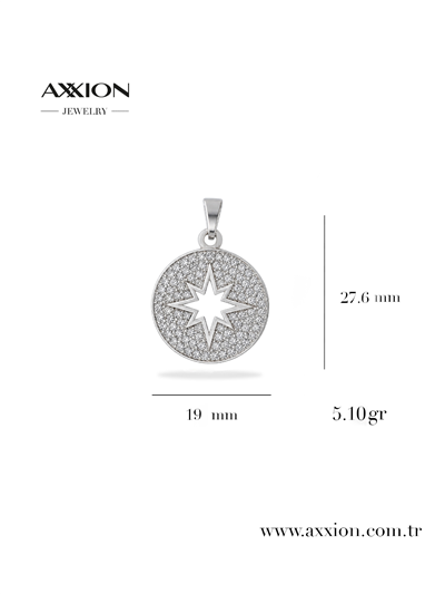 AXXION 14K Kolye Ucu SILVER