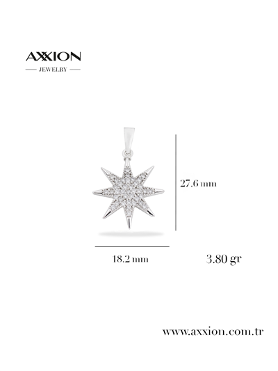 AXXION 14K Kolye Ucu SILVER