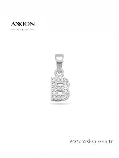 AXXION Harf Kolye Ucu SILVER