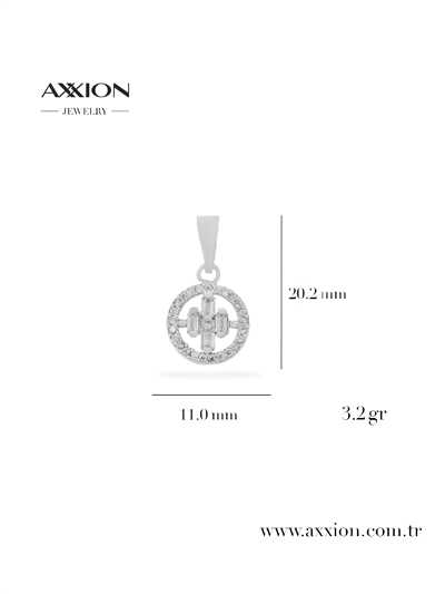 AXXION 14K Kolye Ucu SILVER