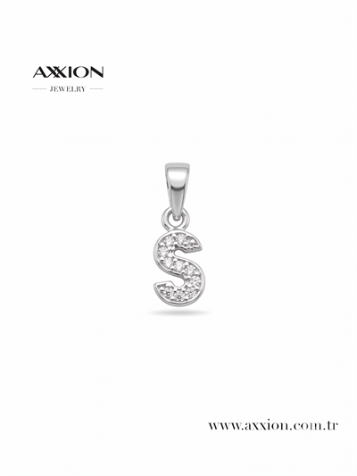 AXXION Harf Kolye Ucu SILVER
