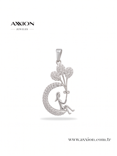 AXXION 14K Kolye Ucu SILVER