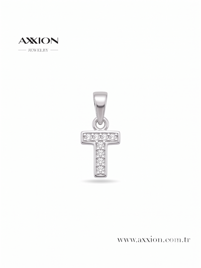 AXXION Harf Kolye Ucu SILVER