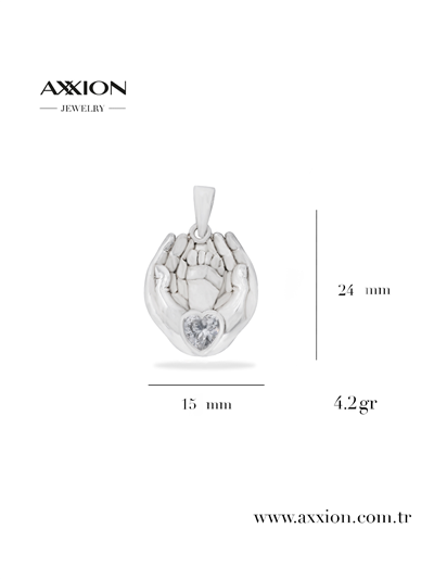 AXXION 14K Kolye Ucu SILVER