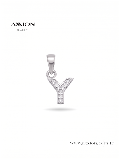 AXXION Harf Kolye Ucu SILVER
