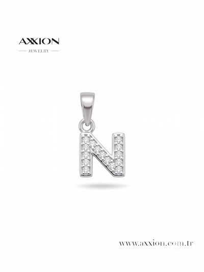 AXXION Harf Kolye Ucu SILVER
