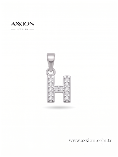 AXXION Harf Kolye Ucu SILVER