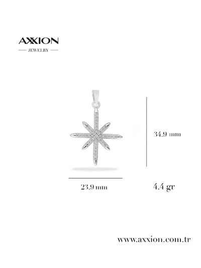 AXXION 14K Kolye Ucu SILVER