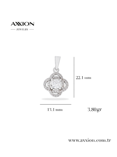 AXXION 14K Kolye Ucu SILVER