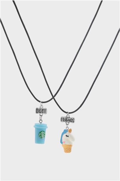 Best Friends Arkadaşlık Kolyesi 2li