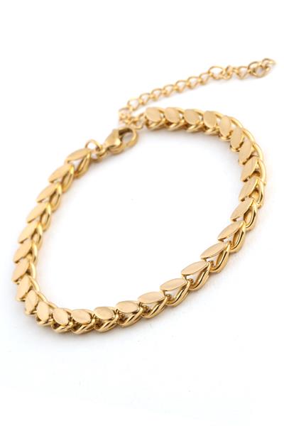 Çelik Arpa Bileklik Gold
