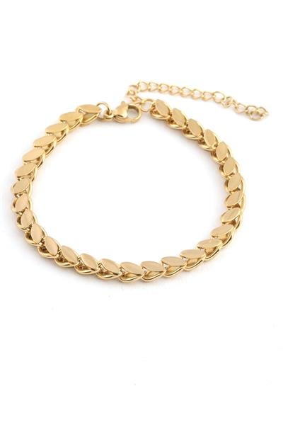Çelik Arpa Bileklik Gold