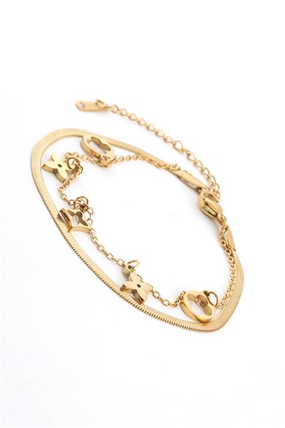 Çelik Bileklik Gold