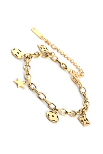 Çelik Bileklik Gold