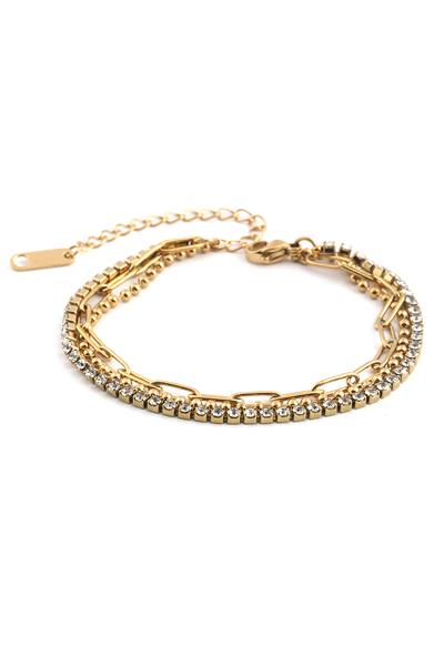 Çelik Bileklik Gold