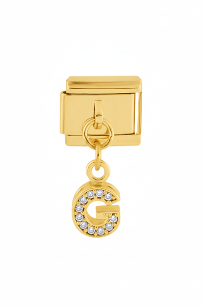 Çelik Harf Charm GOLD