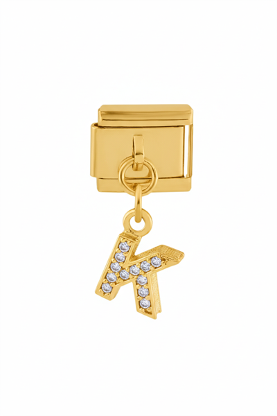 Çelik Harf Charm GOLD
