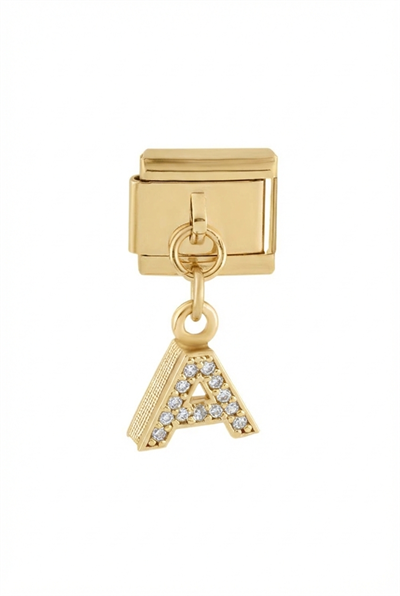 Çelik Harf Charm GOLD