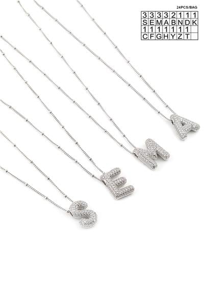 Çelik Harf Kolye (24 Adet)