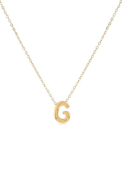 Çelik Harf Kolye GOLD 45cm