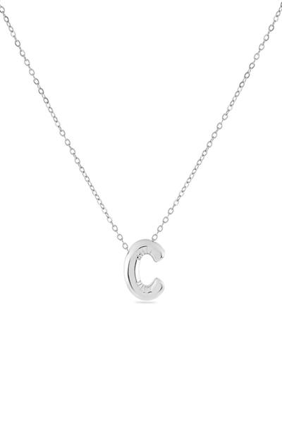 Çelik Harf Kolye SILVER 45cm