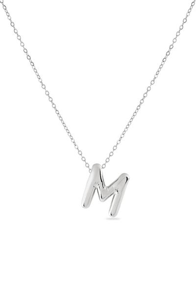 Çelik Harf Kolye SILVER 45cm