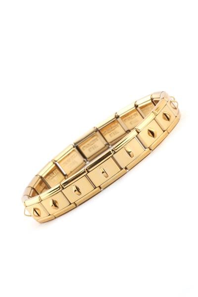 Çelik İtalyan Charm Bileklik Gold