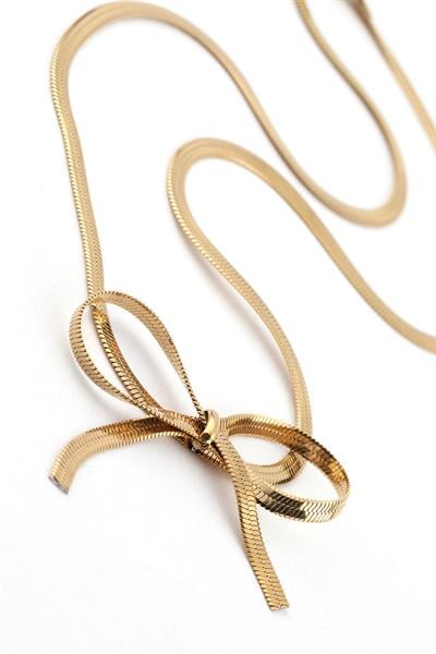 Çelik Kolye 45cm Gold