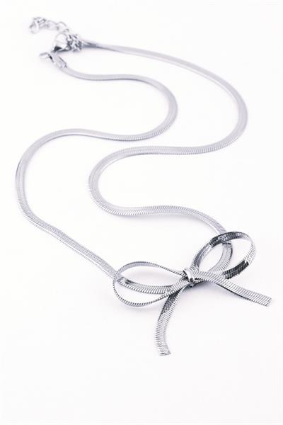 Çelik Kolye 45cm Silver