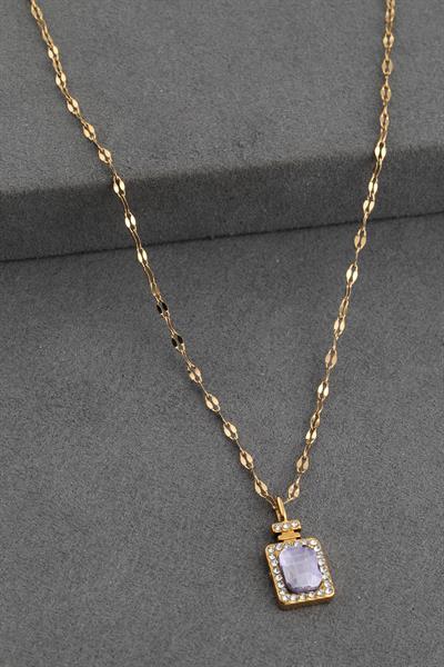 Çelik Kolye Gold 45 cm